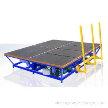 Air Floatation Glass Breakout Table with Tilting Arms